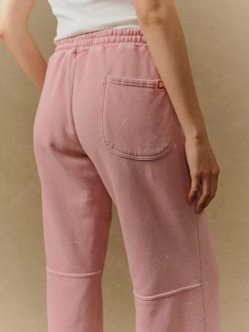 Valentine's Distressed Parachute Sweatpants (Dusty Pink) 3