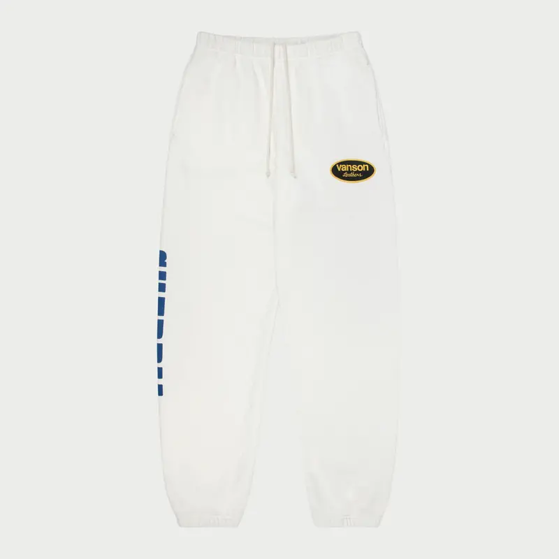 Vanson X Cherry Sweatpants (Vintage White) 1
