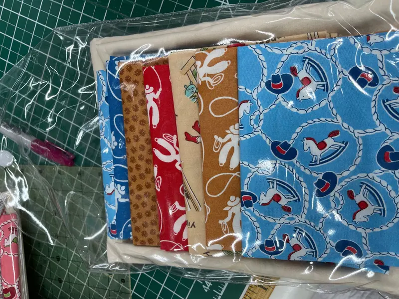 Vr Ebb Tide (Set 123  Boy Natural Background)   Western Vintage Fab. Includes Pattern And Project Bag. 1