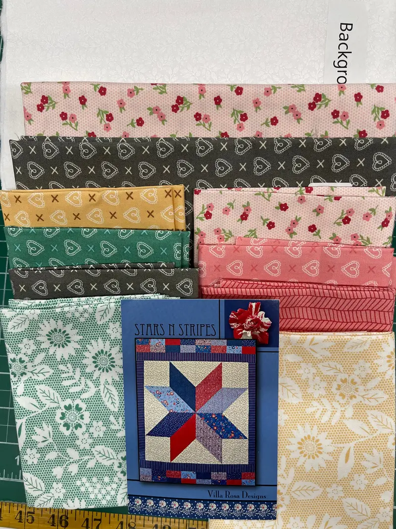 Vr Sugar Pie Sweet Star  56 X 70 Quilt Kit. Extra Fabric For Borders Optional 1