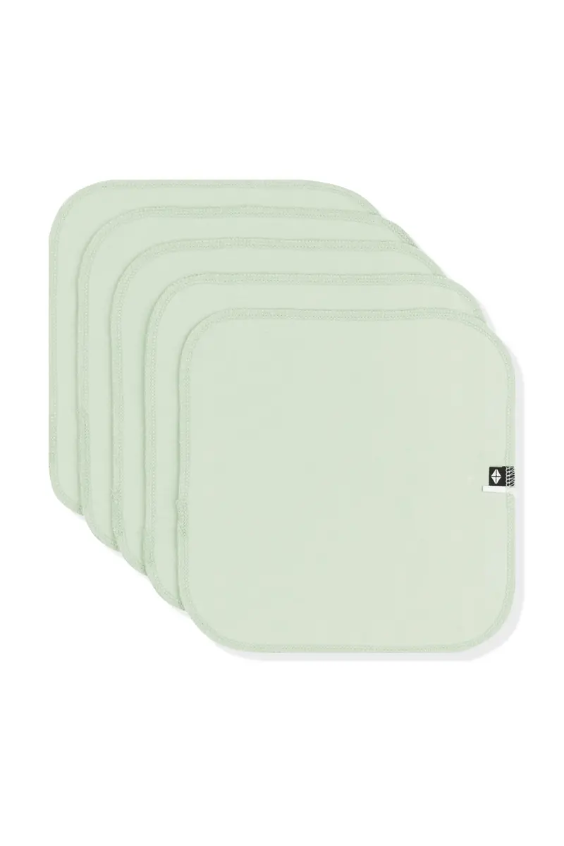 Washcloth 5-Pack In Basil 2