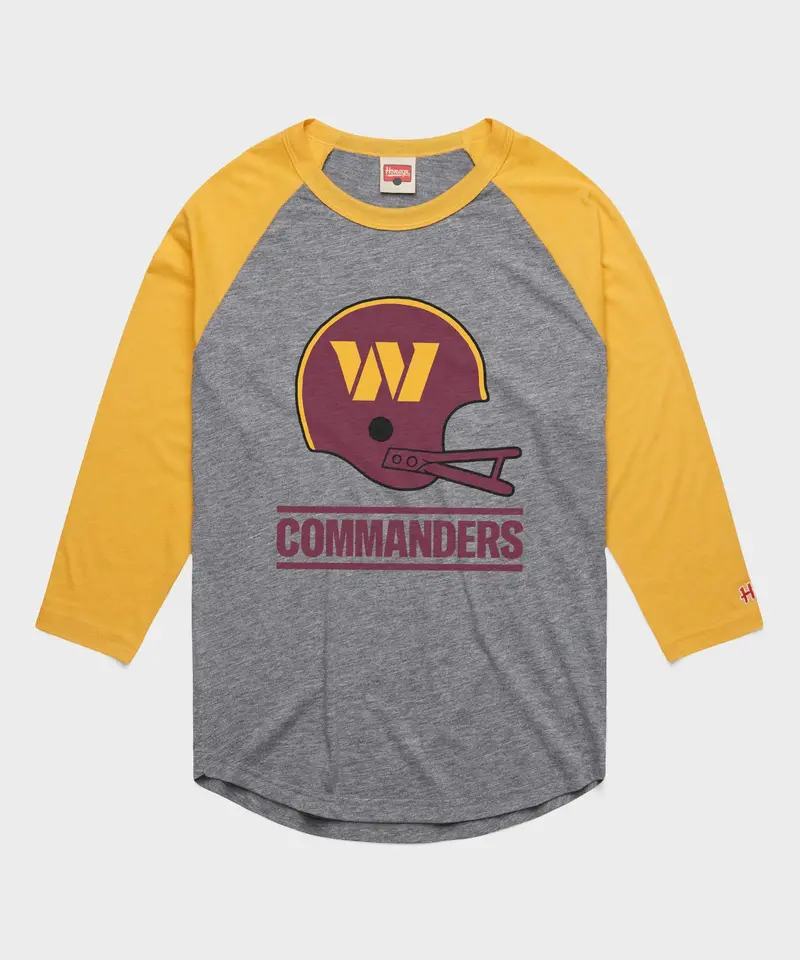 Washington Commanders Big Helmet Raglan 1