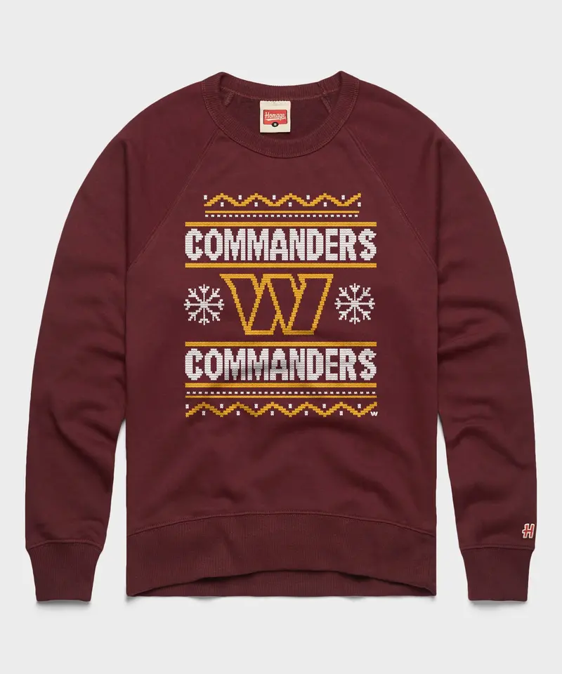 Washington Commanders Holiday Crewneck 1
