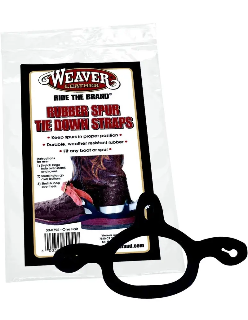 Weaver Leather Rubber Spur Tie Down Straps 1