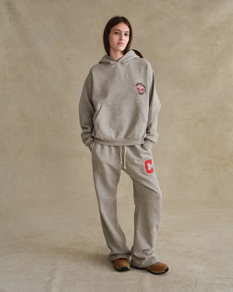 Western Athletic Parachute Sweatpants (Heather Grey) 4
