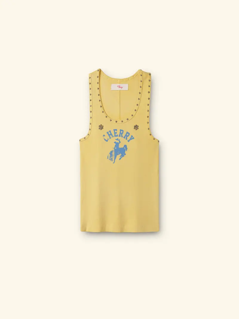 Western Athletic Tank Top (Sun Yellow) 1