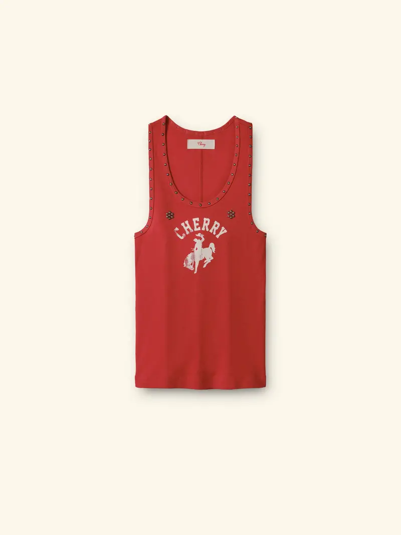 Western Athletic Tank Top (Tomato) 1