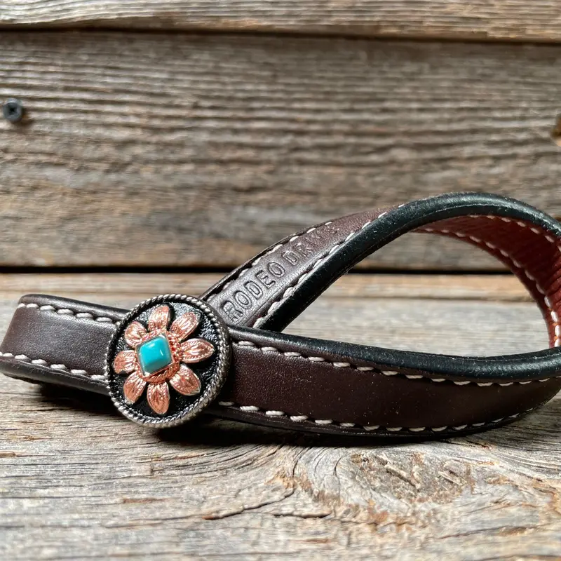 Western Dark Oil Rustic Tie Down Keepers 5