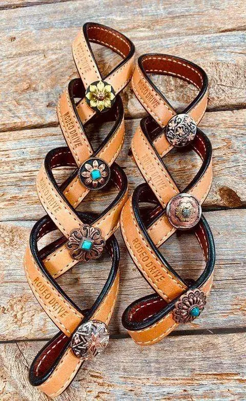 Western Light Oil Rustic Tie Down Keepers 1