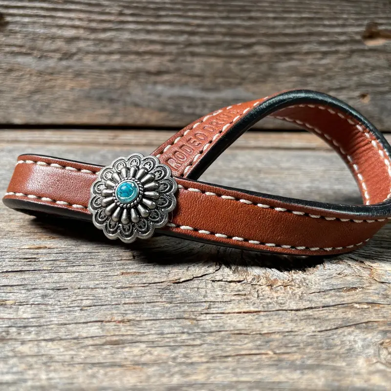 Western Medium Oil Rustic Tie Down Keepers 2