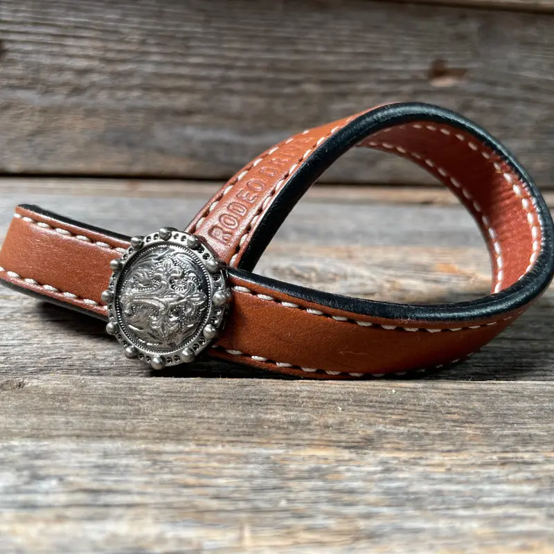 Western Medium Oil Rustic Tie Down Keepers 4
