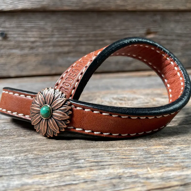 Western Medium Oil Rustic Tie Down Keepers 5