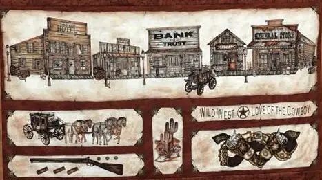 Western Panel (Wild West)   22 X 45 1