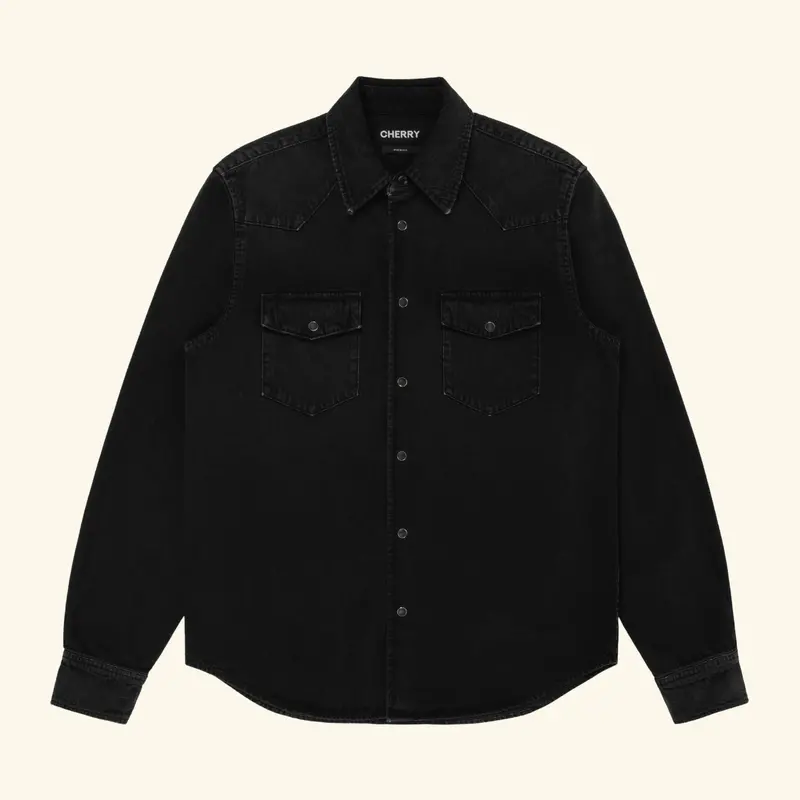 Western Snap Shirt (Black) 1