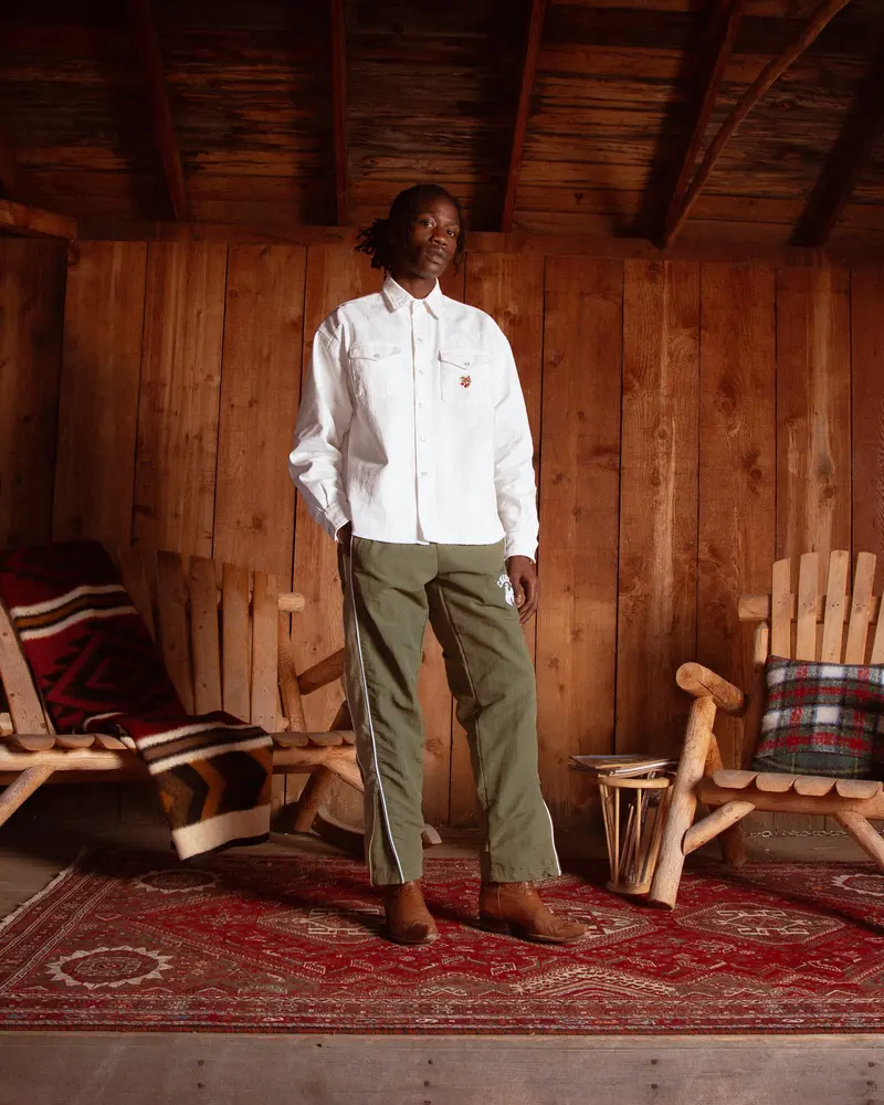 Western Track Pants (Olive) 5