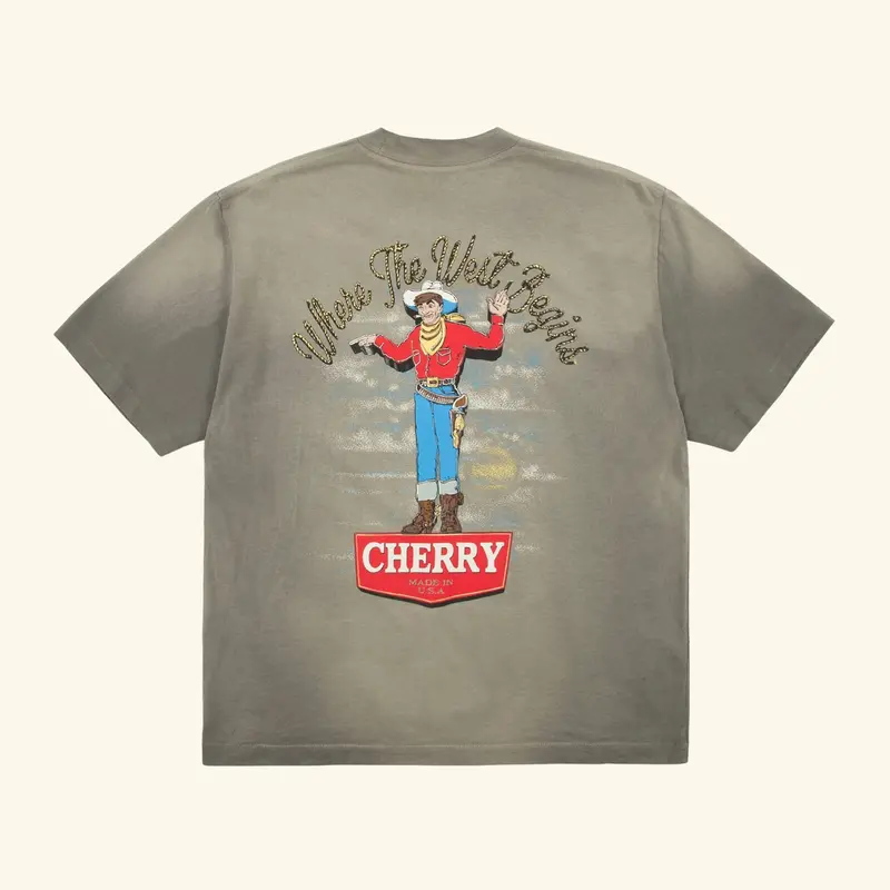 Where The West Begins Classic Pocket Tee (Smoke) 1