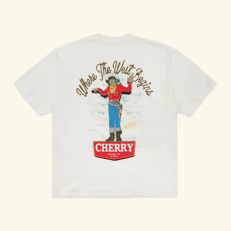 Where The West Begins Classic Pocket Tee (Vintage White) 1
