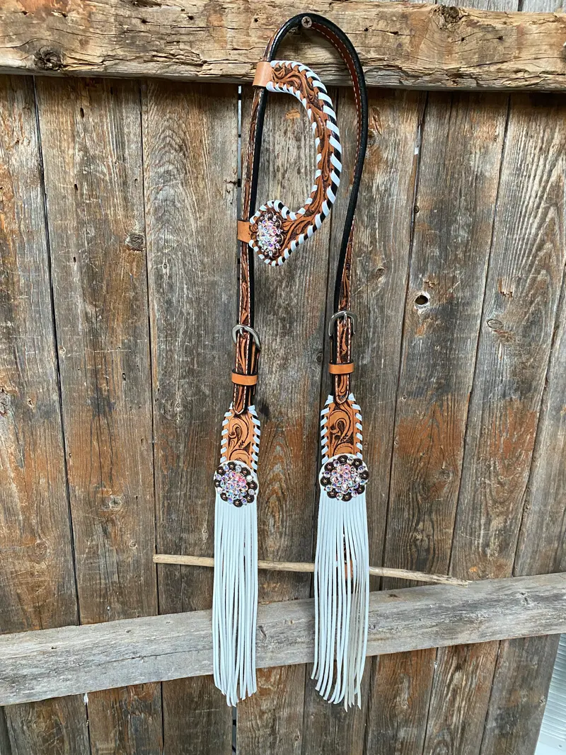 Whipstitch Ab Browband/One Ear Tack Set With Wither Strap #Bbbc458 7