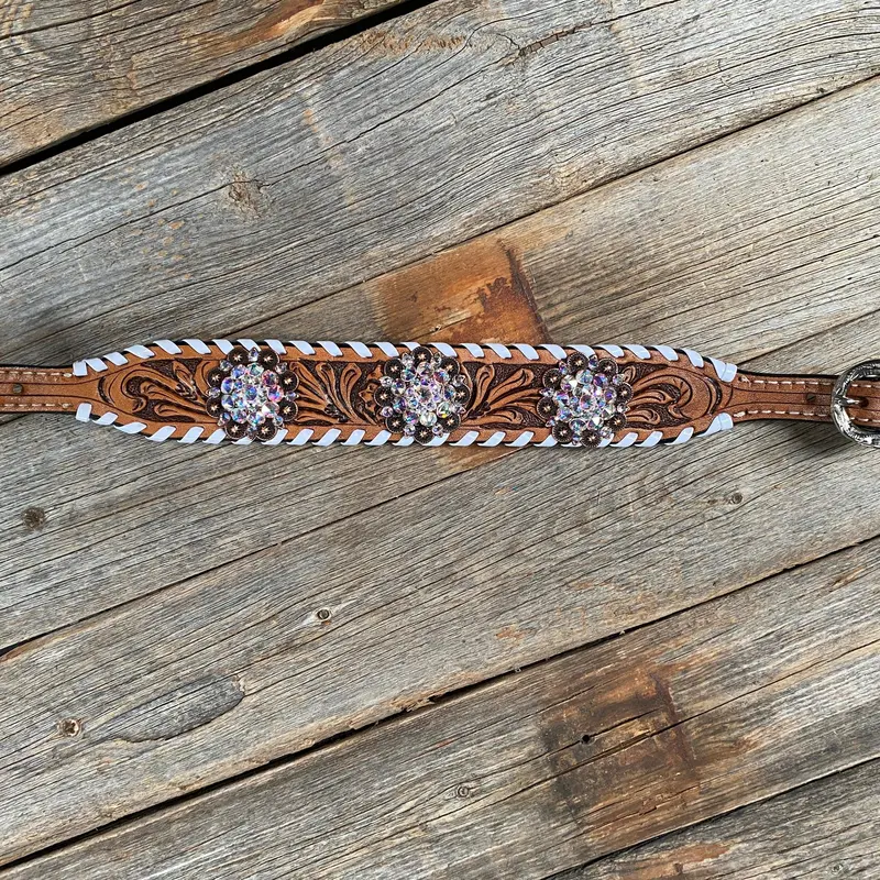 Whipstitch Ab Browband/One Ear Tack Set With Wither Strap #Bbbc458 8