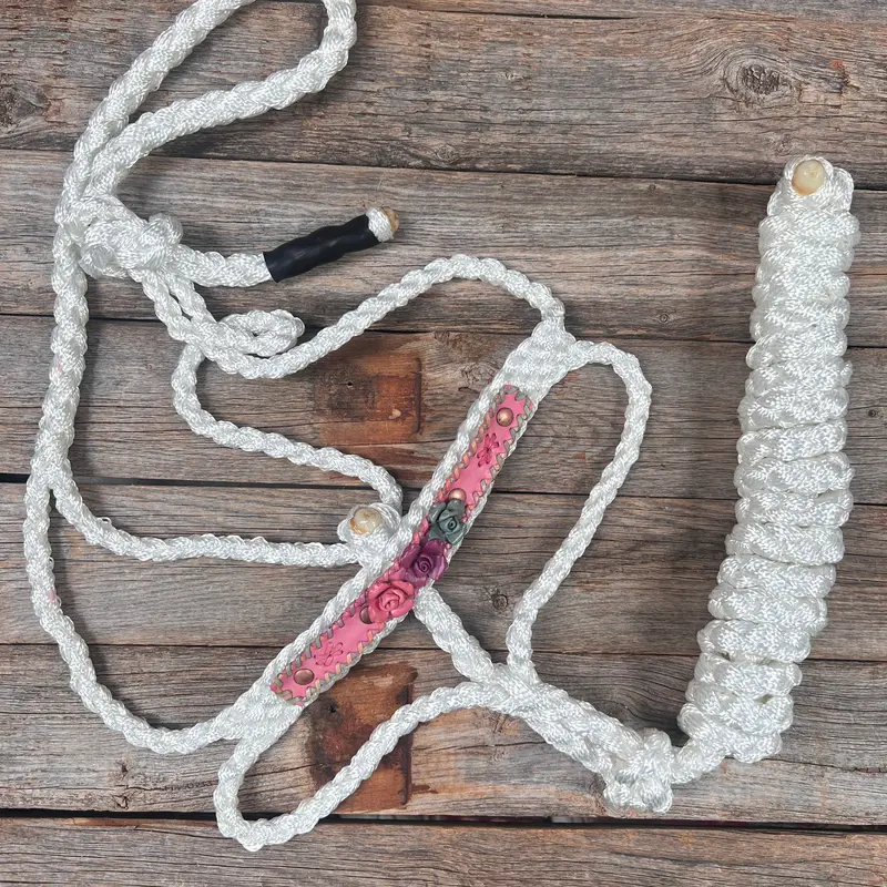 White Mule Tape Halter - Pastel Roses #Mt240 1