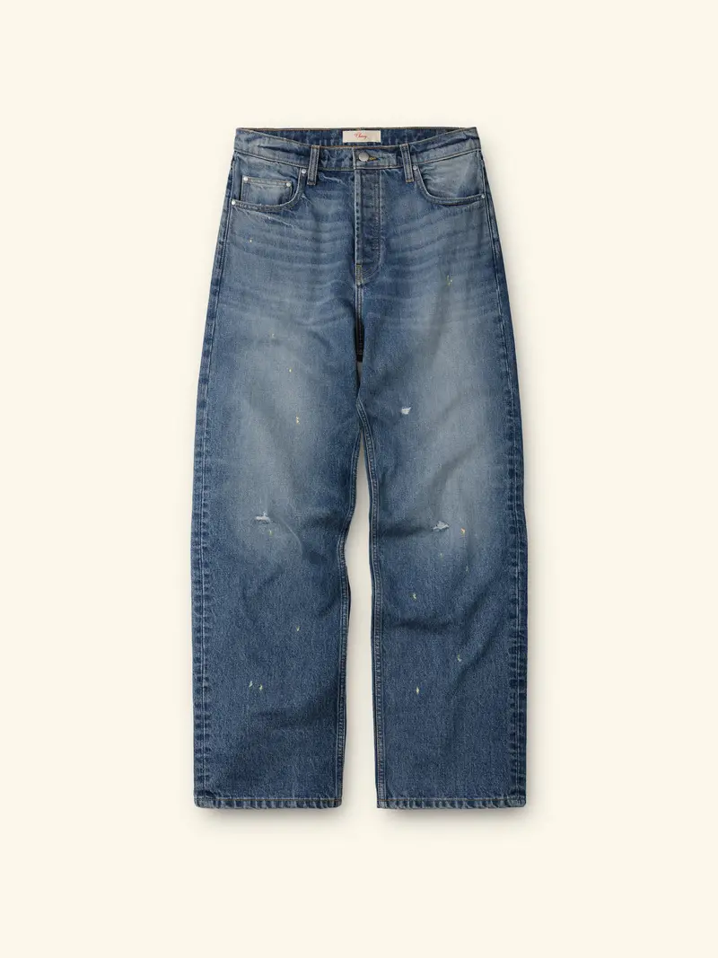 Wide Leg 5 Pocket Jeans (Painters Wash) 1