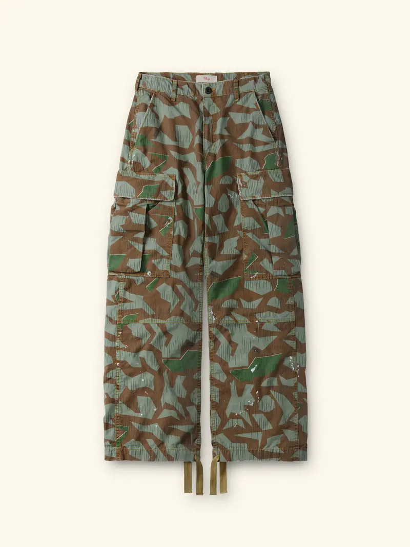 Wide Leg Cargo Pants (Camo) 1