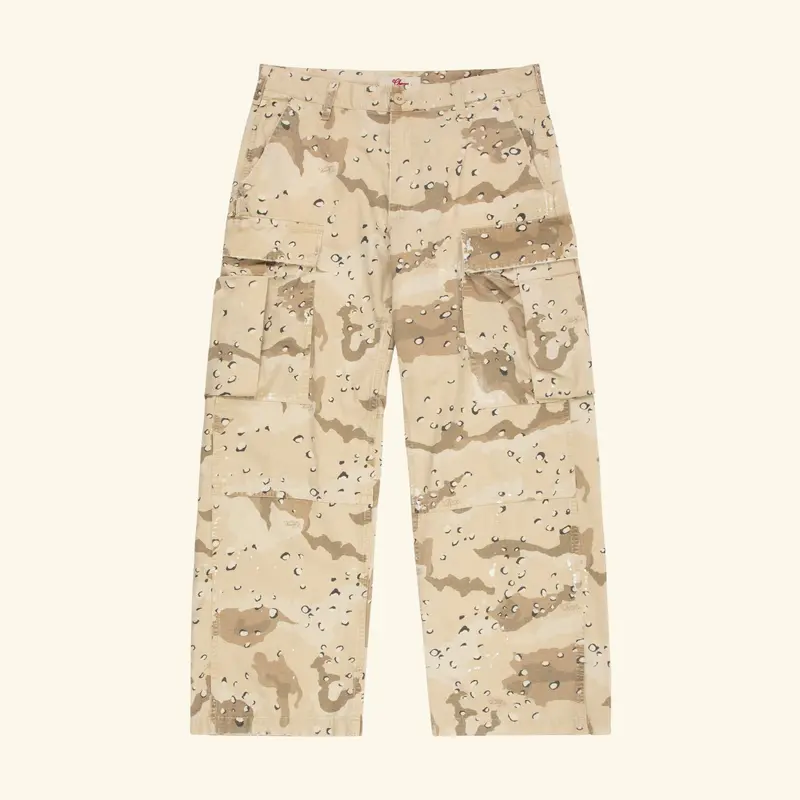 Wide Leg Cargo Pants (Desert Camo) 1