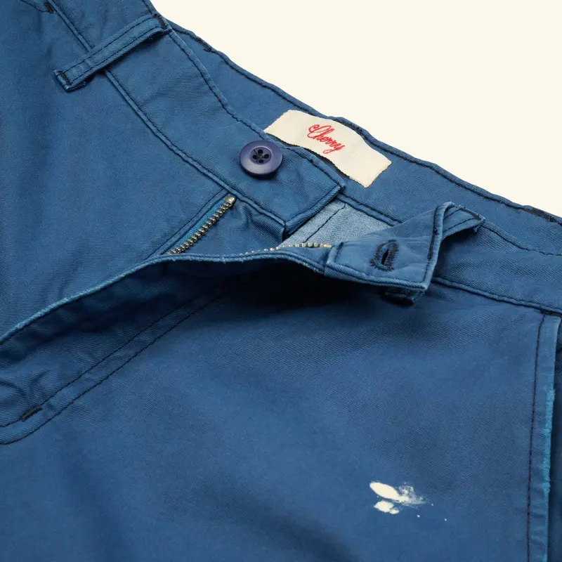 Wide Leg Cargo Pants (Sun Faded Blue) 4