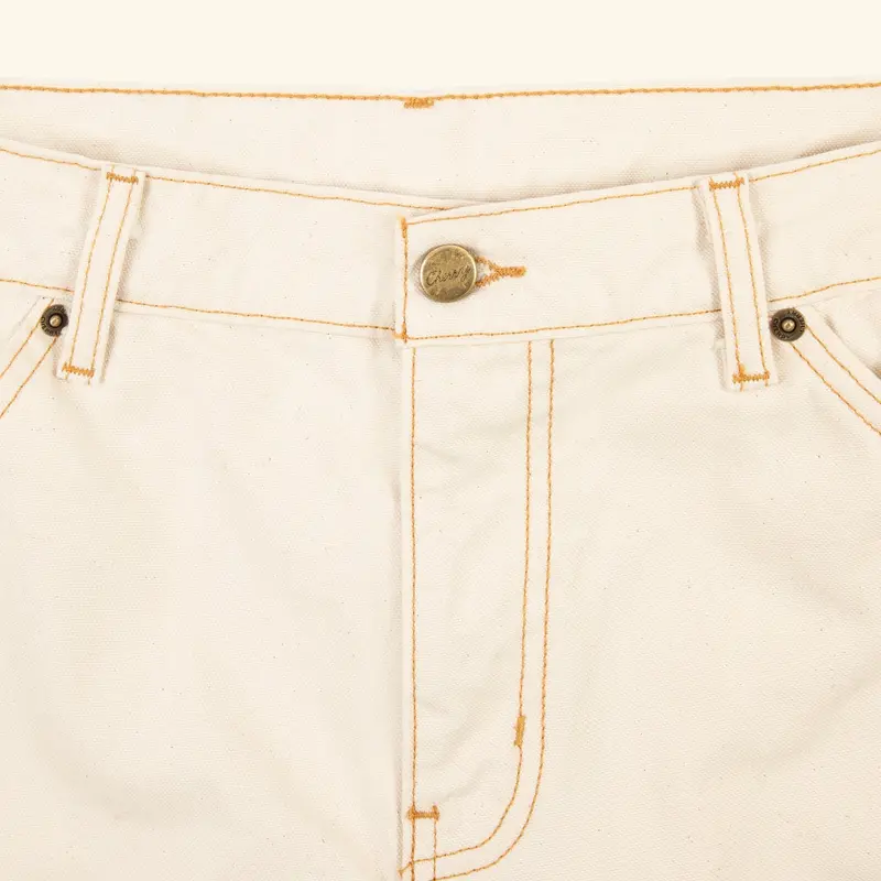 Wide Leg Carpenter Short (Ecru) 3