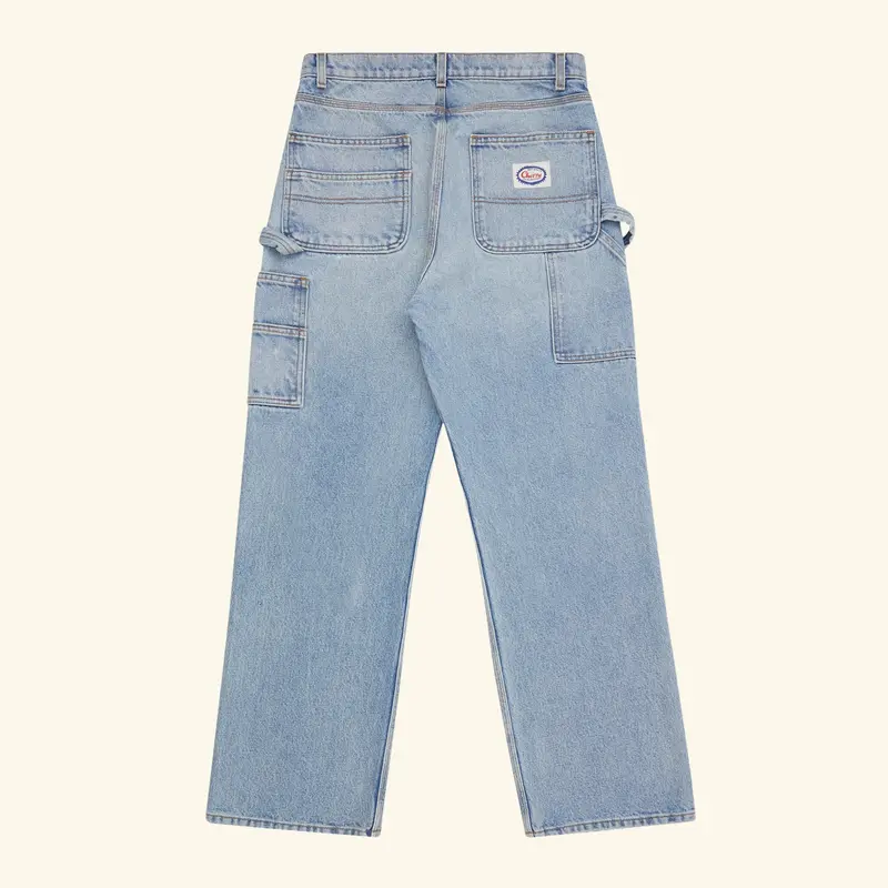 Wide Leg Denim Double Knee 2