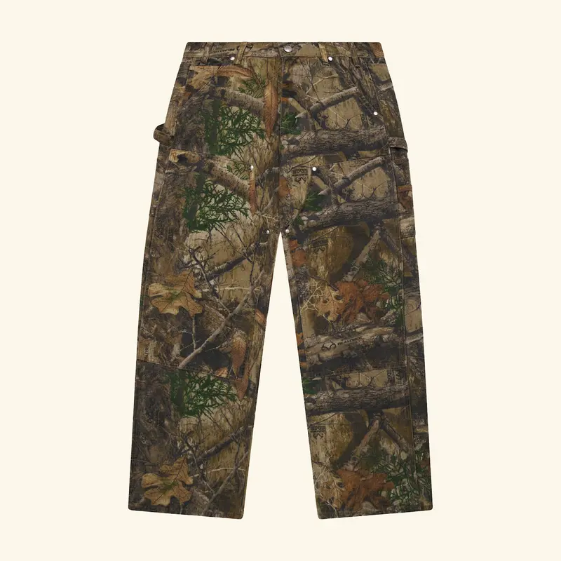 Wide-Leg Double Knee Pants (Real Tree Camo) 1