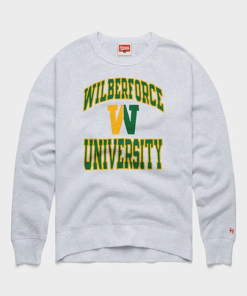 Wilberforce University Block W Crewneck 1