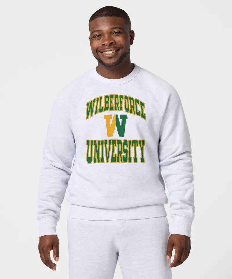 Wilberforce University Block W Crewneck 3