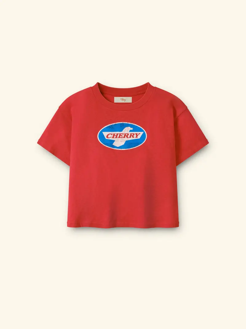Wings Boxy Baby Tee (Tomato) 1