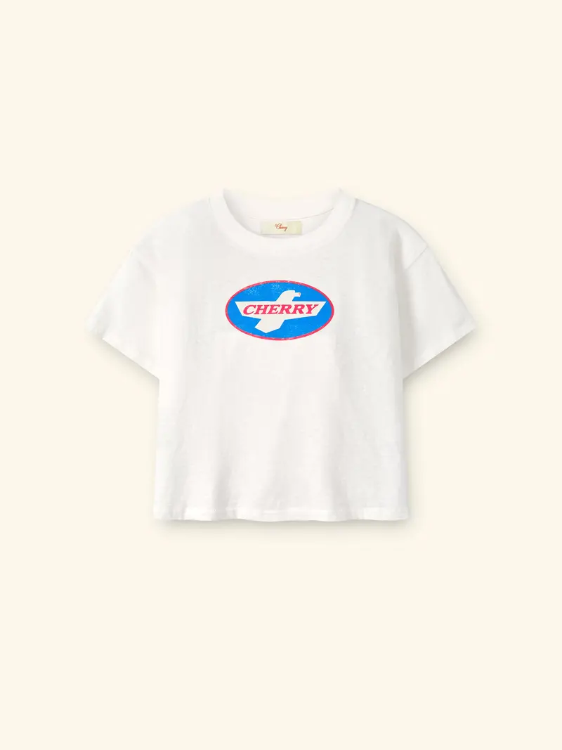 Wings Boxy Baby Tee (Vintage White) 1