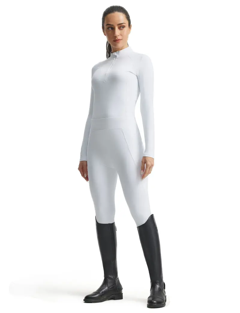 Women Equestrian Outfit Shirt & Knee-Patch Breeches 1