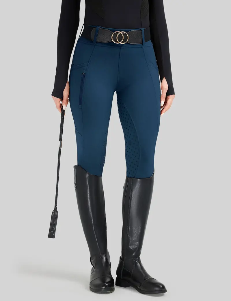 Women Full Seat Breeches Faux Back Pockets 1