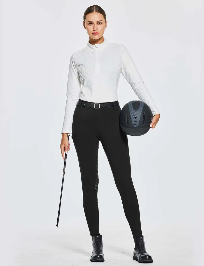 Women Full Seat Breeches Fleece Lined 3