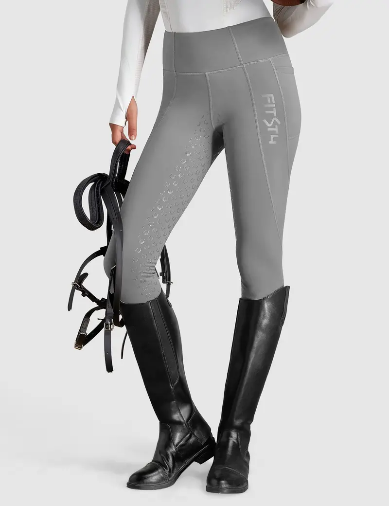 Women Full Seat Breeches High Waist Fleece Lined 1