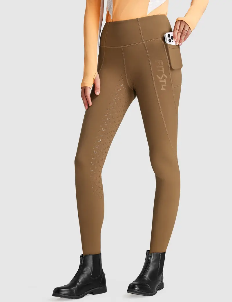Women Full Seat Breeches High Waist Fleece Lined 11