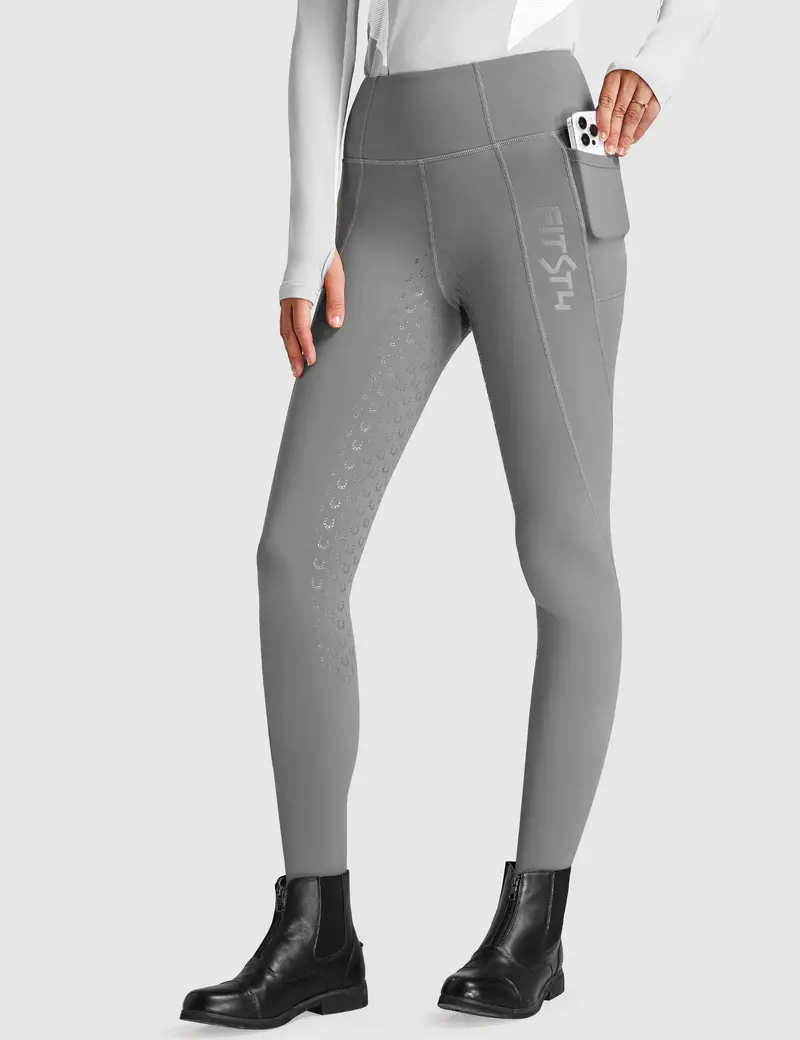 Women Full Seat Breeches High Waist Fleece Lined 19