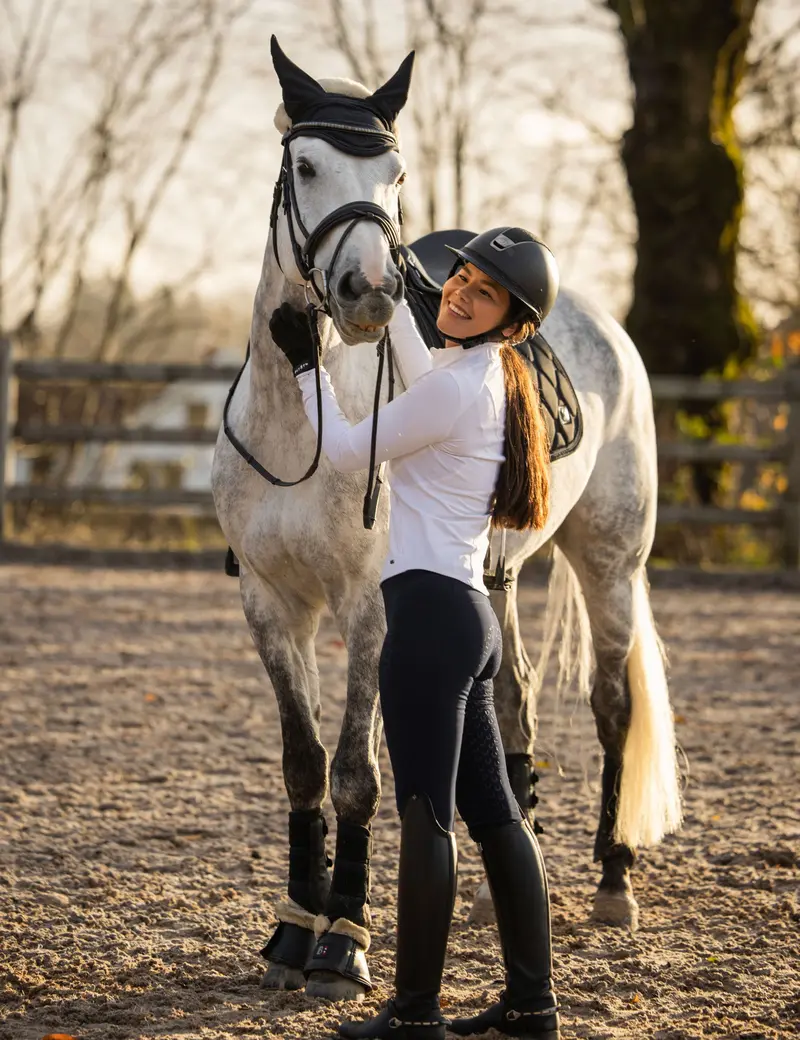 Women Full Seat Breeches High Waist Fleece Lined 5