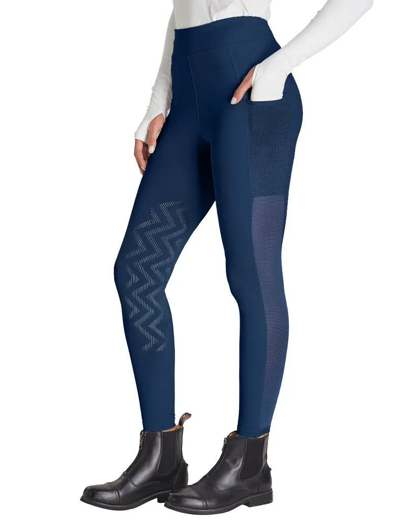 Women Knee Patch Breeches With Mesh 1