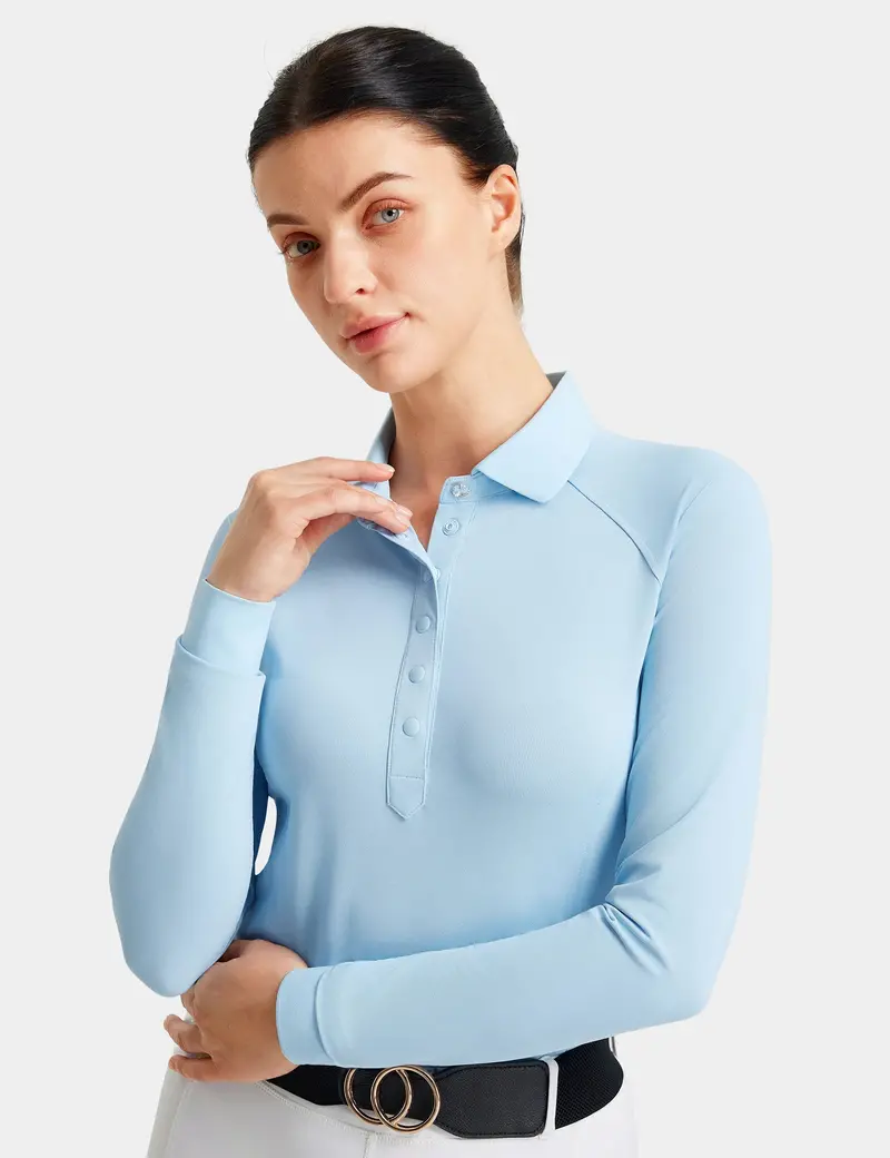 Women Long Sleeve Shirt Polo 1