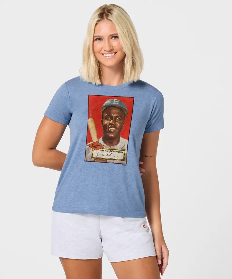 Women's 1952 Topps Baseball Jackie Robinson Dodgers 3