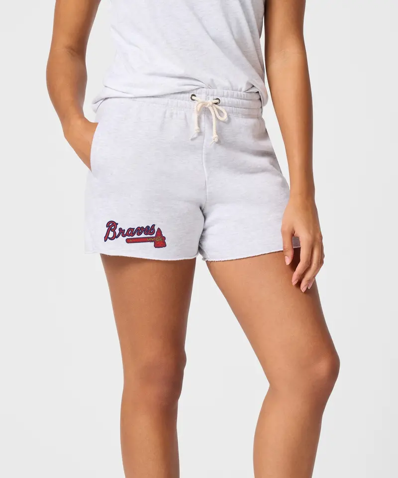Women's Atlanta Braves Jersey Logo '18 Sweat Shorts 3