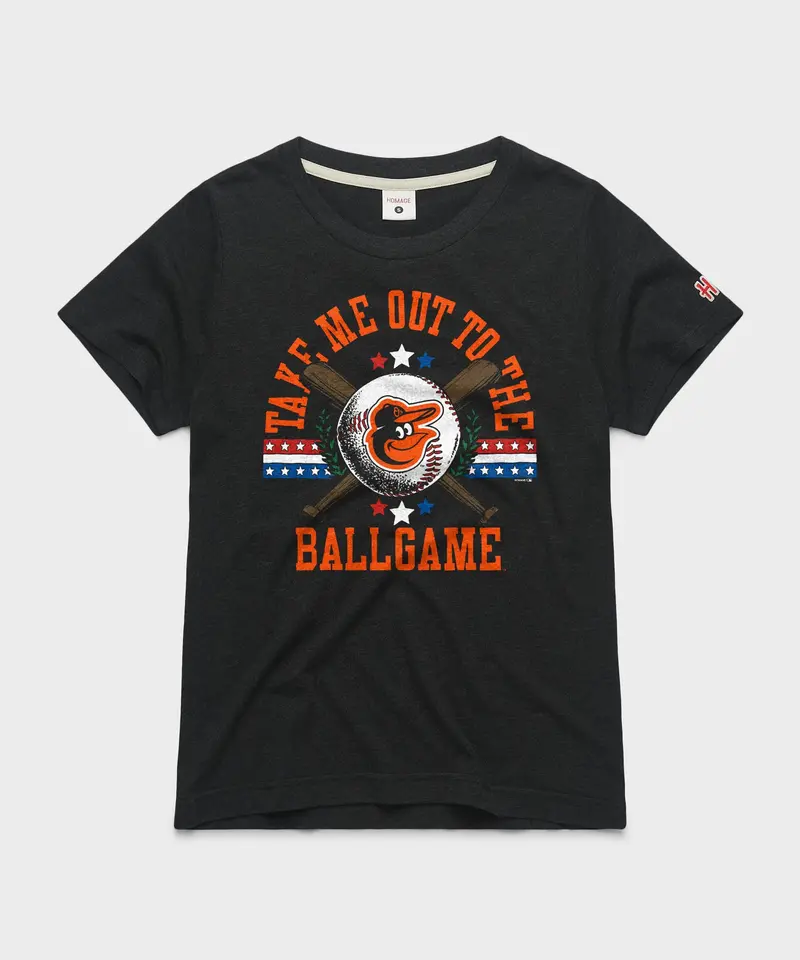 Women's Baltimore Orioles Take Me Out To The Ballgame 1