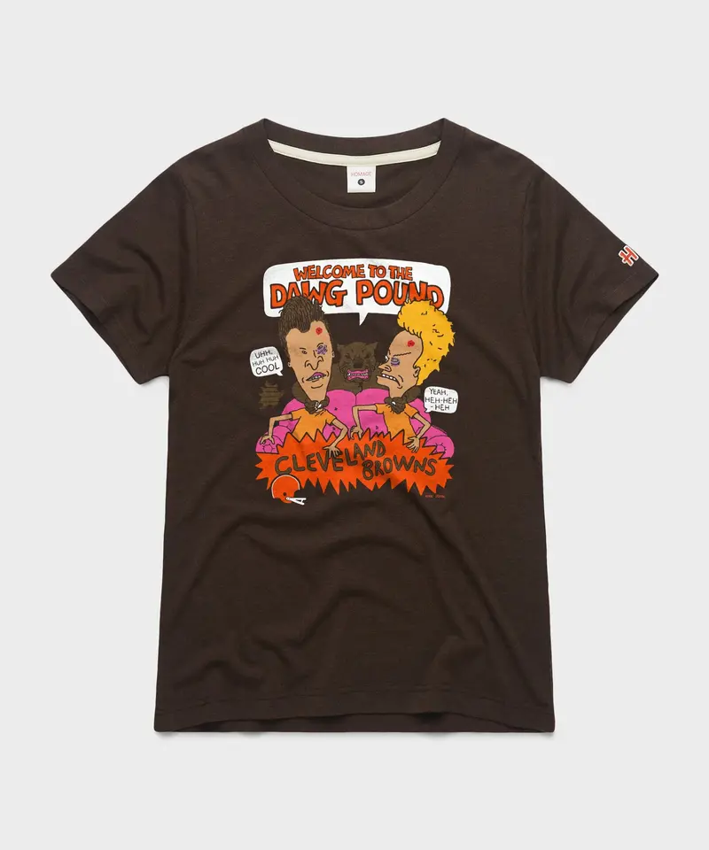 Women's Beavis And Butt-Head X Cleveland Browns Dawg Pound 1