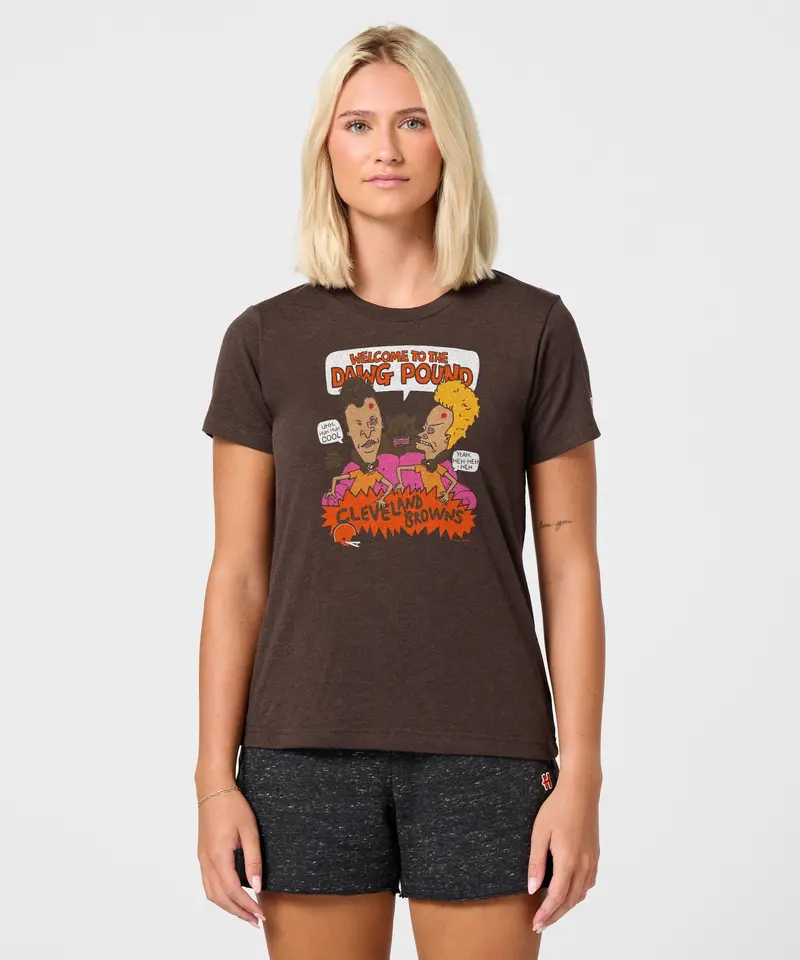 Women's Beavis And Butt-Head X Cleveland Browns Dawg Pound 3