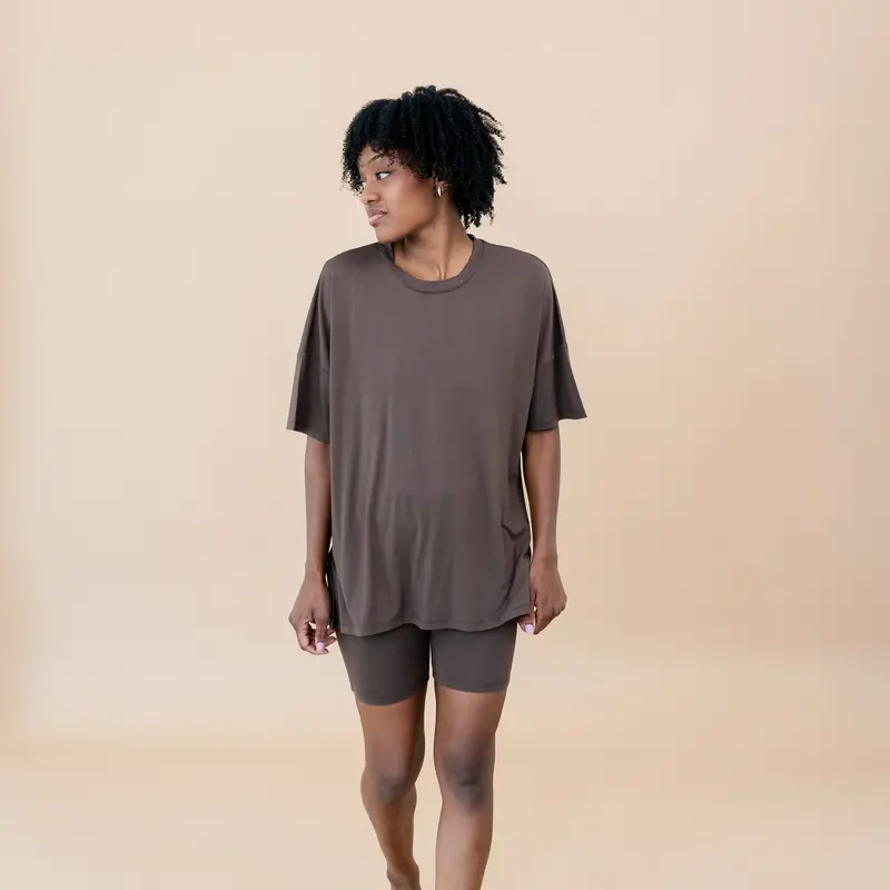 Women’S Biker Short Set In Espresso 5